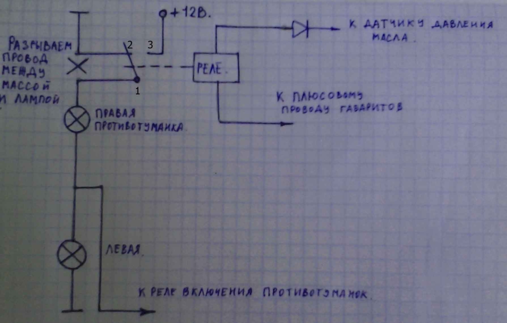 Как подключить противотуманные фары